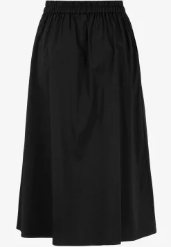 Vävd poplinkjol med fickor Klänningar & Kjolar|Plus Size