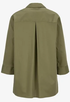 Clearance Vävd tunika i poplin Skjortor & Blusar|Tunikor