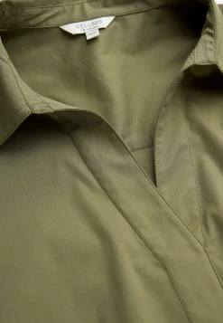 Clearance Vävd tunika i poplin Skjortor & Blusar|Tunikor