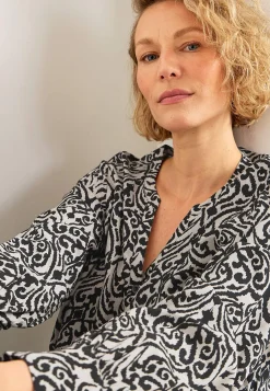 Best Vävd tunika med knappar Tunikor|Plus Size