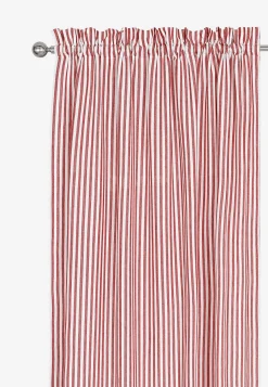 Outlet Vävda, randiga gardinlängder 2-pack Gardiner|Kökstextilier