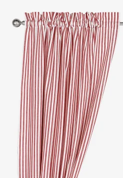 Outlet Vävda, randiga gardinlängder 2-pack Gardiner|Kökstextilier