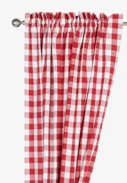 New Vävda, rutiga gardinlängder 2-pack Gardiner|Kökstextilier