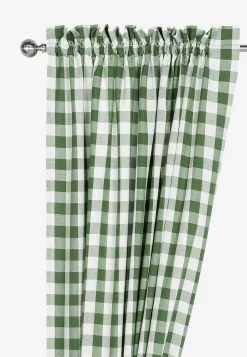 Sale Vävda, rutiga gardinlängder 2-pack Gardiner|Kökstextilier